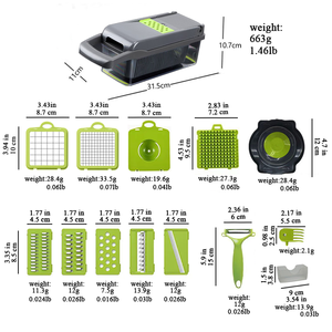 Accessoires de cuisine, coupe-<span class=keywords><strong>légumes</strong></span> 16 en 1, hachoir à oignon, mandoline, trancheuse multifonctionnelle pour <span class=keywords><strong>légumes</strong></span> - Product Image 3