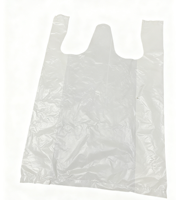 Sacs de courses jetables en PE de marque HuaLong à prix abordable, impression en héliogravure, épaisseur 0,1 mm, 20x30 cm, pour supermarchés et aliments