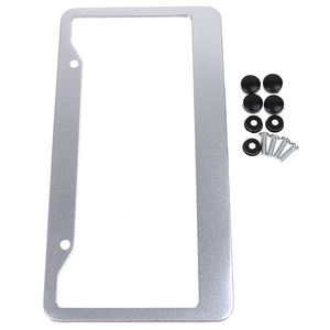 Vente en gros de cadres de plaque d'immatriculation vierges personnalisés de haute qualité, gravables au laser, cadre de plaque d'immatriculation vierge de qualité supérieure avec logo - Product Image 3