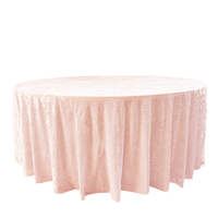 Nappe de table ronde en velours doux de luxe haut de gamme pour la décoration de la maison, des restaurants et des banquets