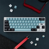 GMK MIZU Keycaps 129 Cherry Profile PBT DYE - SUB Keyboard MX Switch 61/64/68/84/87/96/98/104/108 Game Keyboard