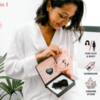 Witty – outil de grattage en pierre Bian Sibin naturelle Gua Sha pour Massage du visage et du corps, logo et boîte personnalisés pour soins du visage