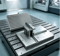 Jig Mesin Presisi untuk Pemesinan Logam dengan Modul Penjepit & Penentuan Posisi, Pelat Dasar Persegi untuk Pengerjaan CNC Milling dan Drilling