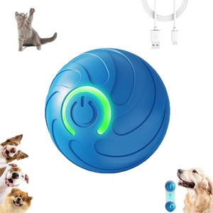 Balle de jeu pour chien rebondissante avec saut aléatoire - Balle interactive résistante aux morsures pour chiot, pour l'entraînement au rapport et les jeux intérieurs/extérieurs - Product Image 1