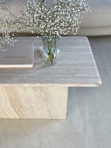 <span class=keywords><strong>Mesa</strong></span> de centro de travertino beige personalizada, muebles de piedra para sala de estar, <span class=keywords><strong>mesa</strong></span> de té de mármol, <span class=keywords><strong>mesa</strong></span> de centro de mármol - Product Image 4