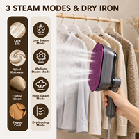 Défroisseur Vapeur Portable 1200W Mini Pliable pour Vêtements – Idéal Maison et Voyage – Repassage Vapeur à Sec et Humide