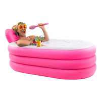 Baignoire gonflable portable pliable en PVC pour une seule personne adulte Spa Hot Tub