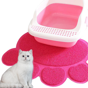 Tappetino in PVC per <span class=keywords><strong>Gatti</strong></span> Stile Cartone Animato, Tappetino in Plastica con Motivo Solido per Animali Domestici, Tappetino per Porta e Toilette per <span class=keywords><strong>Gatti</strong></span> e Cani - Product Image 4