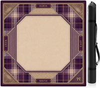 Tapis de Mahjong de Luxe en Caoutchouc, Silencieux et Antidérapant, Violet, pour Jeu de Table, Imperméable, Idéal pour les Soirées de Jeu à Domicile - Vente Chaude en Gros