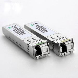 โมดูลตัวแยกไฟเบอร์ออปติกแบบออปติคอลเน็ตเวิร์กอุตสาหกรรม 10G SFP+ BIDI 3.3V 2W 80KM 10Gbps โมดูลรับส่งสัญญาณออปติคอล SFP - Product Image 4