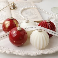Bougie aromatique en forme de boule de Noël, lanterne décorative d'ambiance, pour la maison, les bars, le Nouvel An, Pâques, Diwali, Ramadan, fabrication artisanale