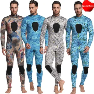 Traje de <span class=keywords><strong>Neopreno</strong></span> de <span class=keywords><strong>3mm</strong></span> para Buceo y Natación, Camuflaje, Transpirable, Costuras Planas, para Hombre, Venta al Por Mayor - Product Image 2