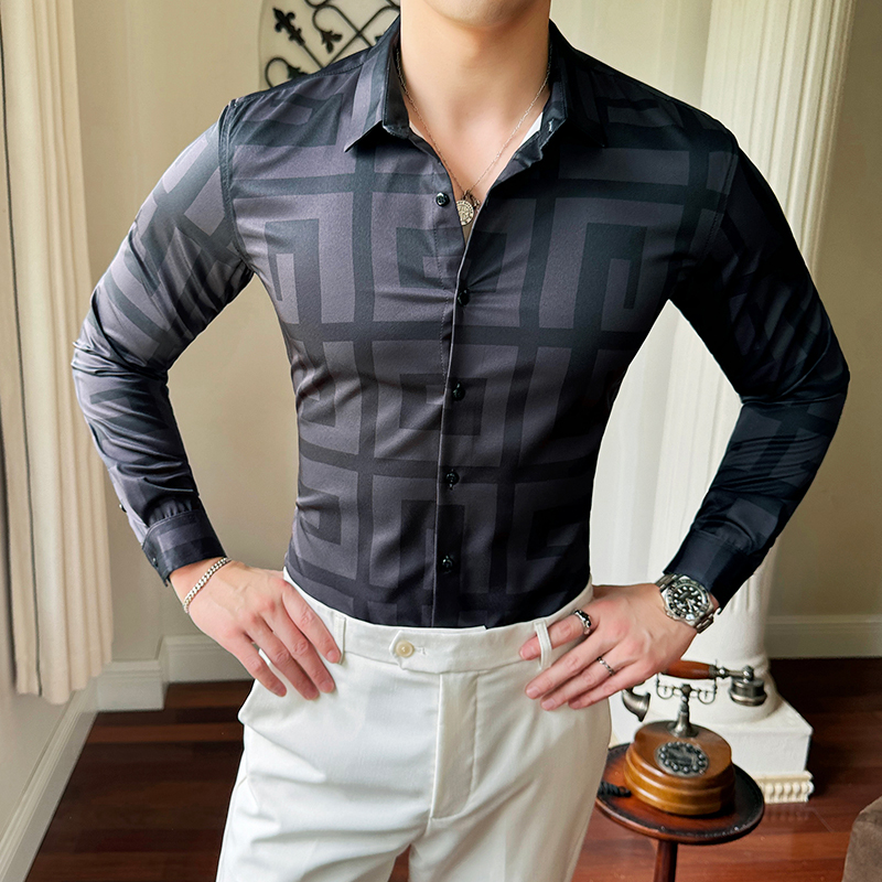 Casual White Shirt And Black Jeans White Shirt Black Jeans Custom Logo  Fashion For Men - Main Image