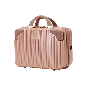 Portable Travel Toiletry Bag Rectangle Solid Color Retro Design Everyday Use 14 Inch - Product Image 5