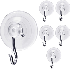 Vente chaude Échantillon gratuit Petites ventouses en plastique de 20 mm avec crochets pour verre - Product Image 1