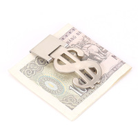 Nouveau moderne marque Dollar signe pince poche sac à main porte-monnaie organisateur hommes femmes promotionnel pliant métal pince à billets