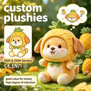 Peluche de Piña Personalizado al por Mayor, Animal de Peluche Suave para Decoración de Verano y Suministro a Granel - Product Image 1