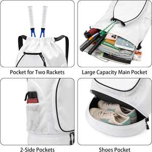 Mochila de bádminton con logotipo personalizado, bolsa de tenis, bolsa de lucha libre con compartimento para zapatos, impermeable, deportes, Pickleball, paletas, bolsas para raquetas - Product Image 4