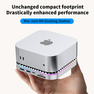 Nhôm đứng kép 10gbps NVMe SSD 4k 240Hz pd100w Loại C âm thanh Docking Station ổ cứng bao vây USB-C HUB cho <span class=keywords><strong>Mac</strong></span> <span class=keywords><strong>Mini</strong></span> M4 - Product Image 2