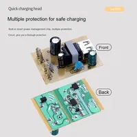 Kompakter Haushalts-Sicherheits-Rüttelkopf-Stromadapter 5V1A Ladeadapter Europäischer Amerikanischer USB-Stecker Typ-C Praktisch