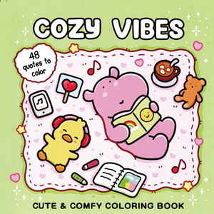 Livre de coloriage Cozy Vibes, 40 pages, coloriage audacieux et facile pour adultes, adolescents et enfants - Produit en papier, livres de coloriage pour enfants et adultes - Product Image 5
