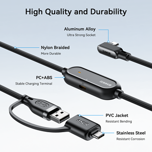 Câble de liaison <span class=keywords><strong>VR</strong></span> tressé AMVR 5M, câble USB 3.0 pour charge rapide et transfert de données pour Quest/<span class=keywords><strong>PICO</strong></span>, conception durable anti-déchirure - Product Image 2