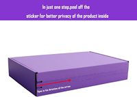 Boîte d'expédition ondulée violette mate pour vêtements, emballage postal, vente en gros, avec bande adhésive facile à déchirer