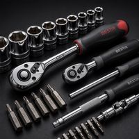Outils automobiles très demandés, outils à main, ensemble d'outils à main métriques complets de luxe 121 pièces pour la réparation automobile