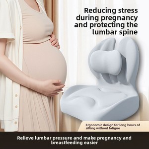 <span class=keywords><strong>Coussin</strong></span> <span class=keywords><strong>de</strong></span> siège <span class=keywords><strong>de</strong></span> bureau ergonomique monobloc avec support lombaire intégré et dossier <span class=keywords><strong>de</strong></span> protection lombaire pour bureau et salon - Product Image 5