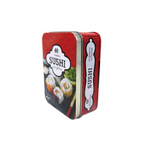 Boîte en fer blanc rectangulaire écologique avec couvercle, logo personnalisé, pour usage industriel (Guangdong), conteneur de stockage, vente en gros directe usine
