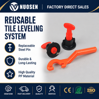 50 pièces Aiguilles en acier de 1,5 mm réutilisables pour système de nivellement de carreaux portable pour sols et murs, pour la décoration intérieure