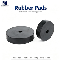 Bloc isolateur de vibrations en caoutchouc personnalisé -60 à 230 ℃   Pièce de support de base pour centrifugeuse industrielle résistante aux hautes températures