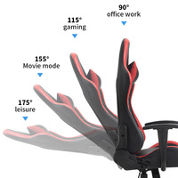 Chaise de jeu inclinable vendue directement par l'usine, chaises de jeu pas chères avec repose-pieds