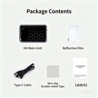 HUD Universal con GPS, Pantalla LED Panorámica para el Tablero, Alarma de Exceso de Velocidad, Medición de Velocidad por Satélite, Venta al Por Mayor