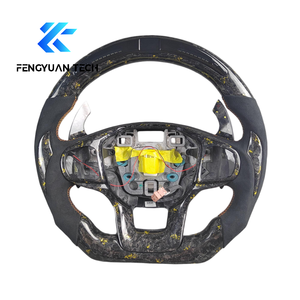 Volante de Fibra de Carbono Forjado en Caliente con Parte Superior Plana y Luces LED para Ford Explorer Mustang GT XLT <span class=keywords><strong>ST</strong></span> S650 S197 2021 <span class=keywords><strong>2022</strong></span> 2024 2025 2026 - Product Image 3