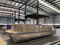 Bateau de Luxe en Aluminium Soudé pour Yacht Sportif 7,5m (25ft) avec Transat et Certification CE – Idéal pour la Navigation Fluviale