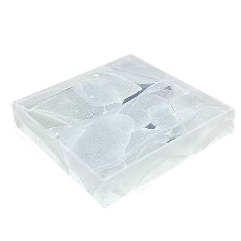 Blanc transparent glacé
