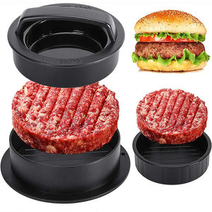 Prensa para hamburguesas, máquina para hacer hamburguesas, prensa para hamburguesas 3 en 1, molde antiadherente para carne, verduras, hamburguesas, utensilios de cocina para hacer hamburguesas - Product Image 1