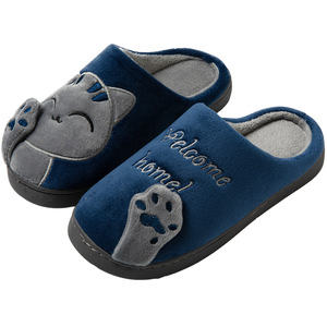 Scarpe da donna autunno inverno cuscino caldo nuvola-fortuna gatto portafortuna scivoli in cotone antiscivolo pantofole da casa per adulti pantofole traspiranti - Product Image 5