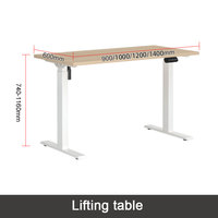 Liyu Mobilier commercial moderne Tables pliantes de bureau réglables Bureau debout électrique Cloisons convertibles pour ordinateur portable pour