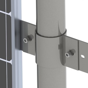 Sunforsonソーラー太陽光発電プラント垂直フェンス取り付けブラケット両面エネルギーソーラーファームフェンスシステム - Product Image 1