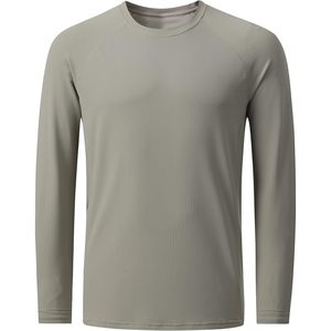 T-shirt de sport à manches longues pour homme TOPTIE 2025, coupe ajustée, 240 grammes, pour la course à pied, les entraînements décontractés, avec impression sérigraphiée - Product Image 1