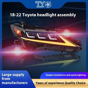 Высококачественные автозапчасти, фара Камри 8-го поколения в сборе 18-23, модифицированный дневной поток, рулевое управление 6000k, белая передняя фара - Product Image 6