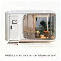 Maison préfabriquée en capsule spatiale personnalisable, résidence modulaire, utilisation optimale de l'espace, micro-maison minuscule, hôtel 5,6*3,2*3,2m