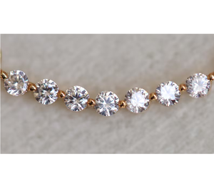 Collier en or massif 14 carats de qualité supérieure avec pendentif en forme de barre incurvée serti de diamants, bijou minimaliste délicat, cadeau pour elle, anniversaire de mariage - Product Image 3