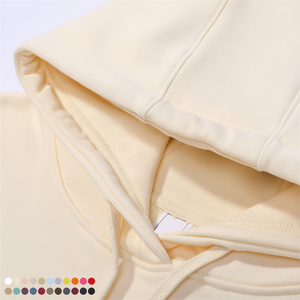 Sweats à capuche de luxe décontractés vierges en coton polyester personnalisés avec logo imprimé Sweats à capuche unisexe brodés en éponge en vrac - Product Image 1