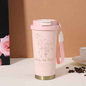 500ml 304 Stainless Steel Vacuum Insulated Coffee Mug — Thermos <b>Hot</b> Cold Cup for Home Office - Product Image 6