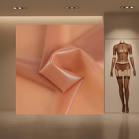 Feuille de caoutchouc naturel transparente marron Dida Rubber 0,4 mm en latex de Guangdong pour découpe personnalisée de vêtements sexy