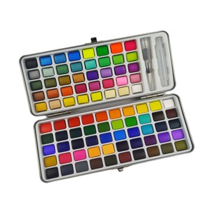 Ensemble de peinture à l'eau de qualité supérieure, 100 couleurs assorties, peinture à l'eau solide pour le dessin artistique, la peinture pour enfants - Product Image 6