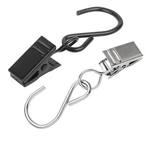 Nuevos Clips en S de acero inoxidable, Clips de cortina de repuesto con gancho de Metal para cartelera, gancho <span class=keywords><strong>romano</strong></span>, Clip de cortina, accesorios - Product Image 2